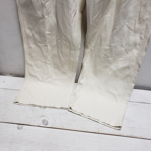Levis mens 36x34 cream white cotton painter chore utility pants jeans - Picture 5 of 14